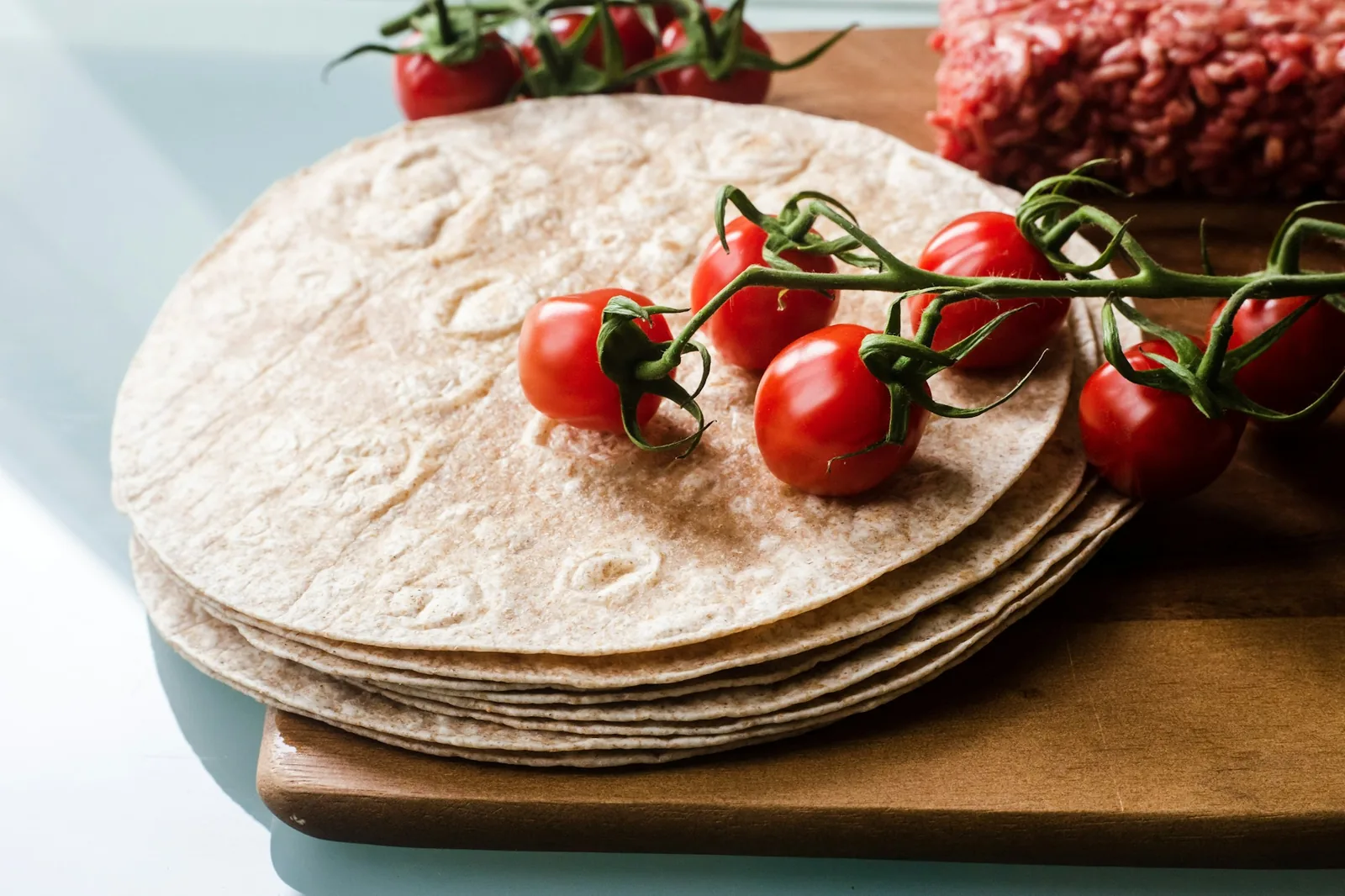 Plainly built tacos with minimal components