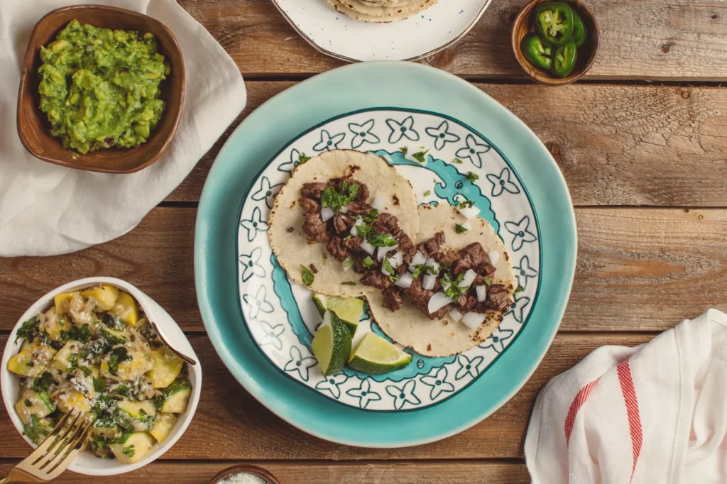 Slow-cooked shredded beef served as tacos