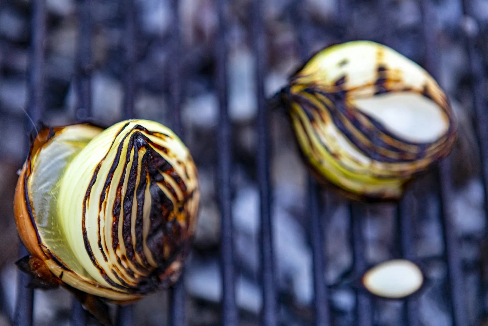 Grilled onions and jalapeños cooked alongside the beef