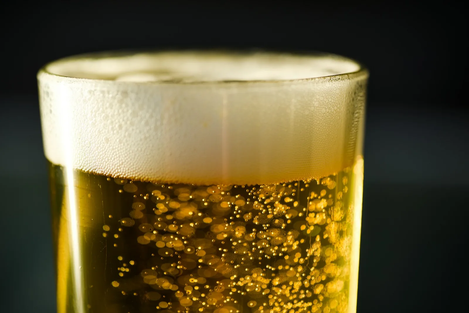A pale golden lager
