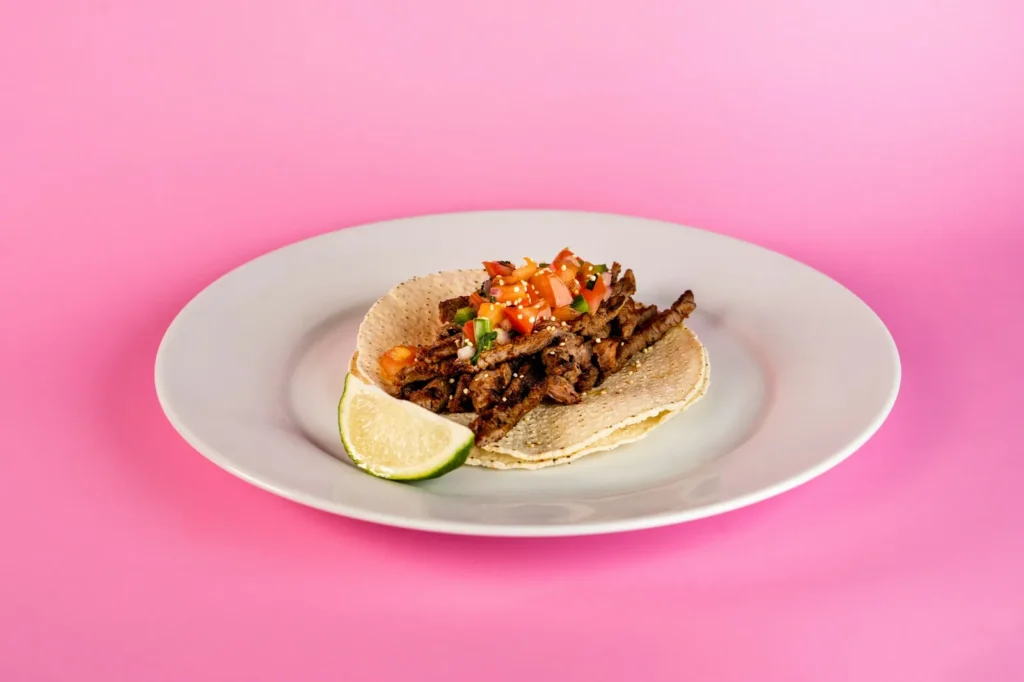 Grilled beef, sliced and served as tacos