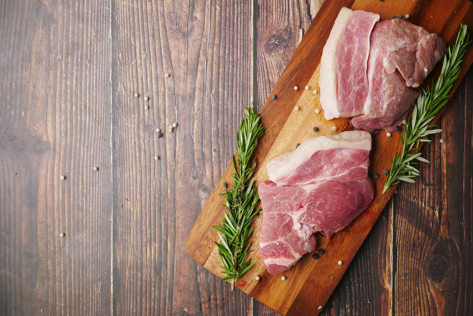 A raw pork shoulder, the usual cut