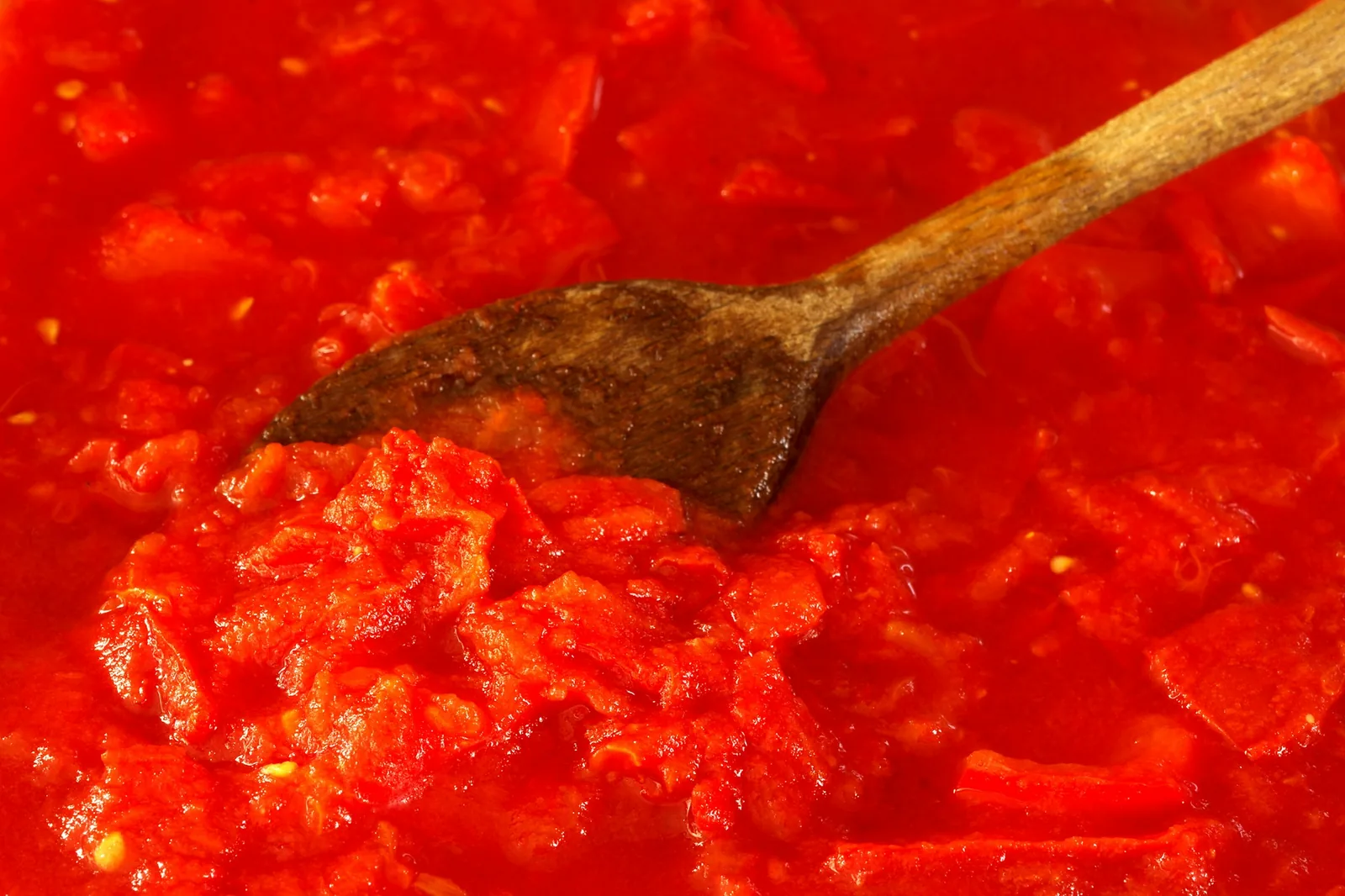 A deep red chilli sauce