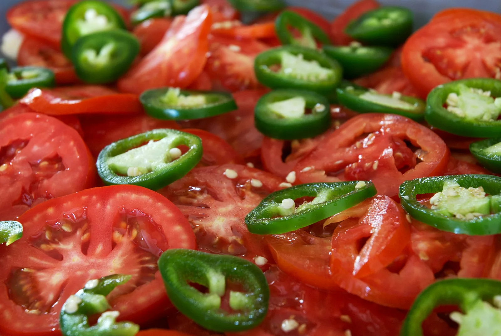 Fresh serrano chillies