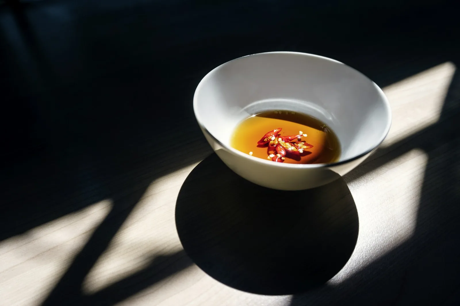 A smooth dark red chilli paste