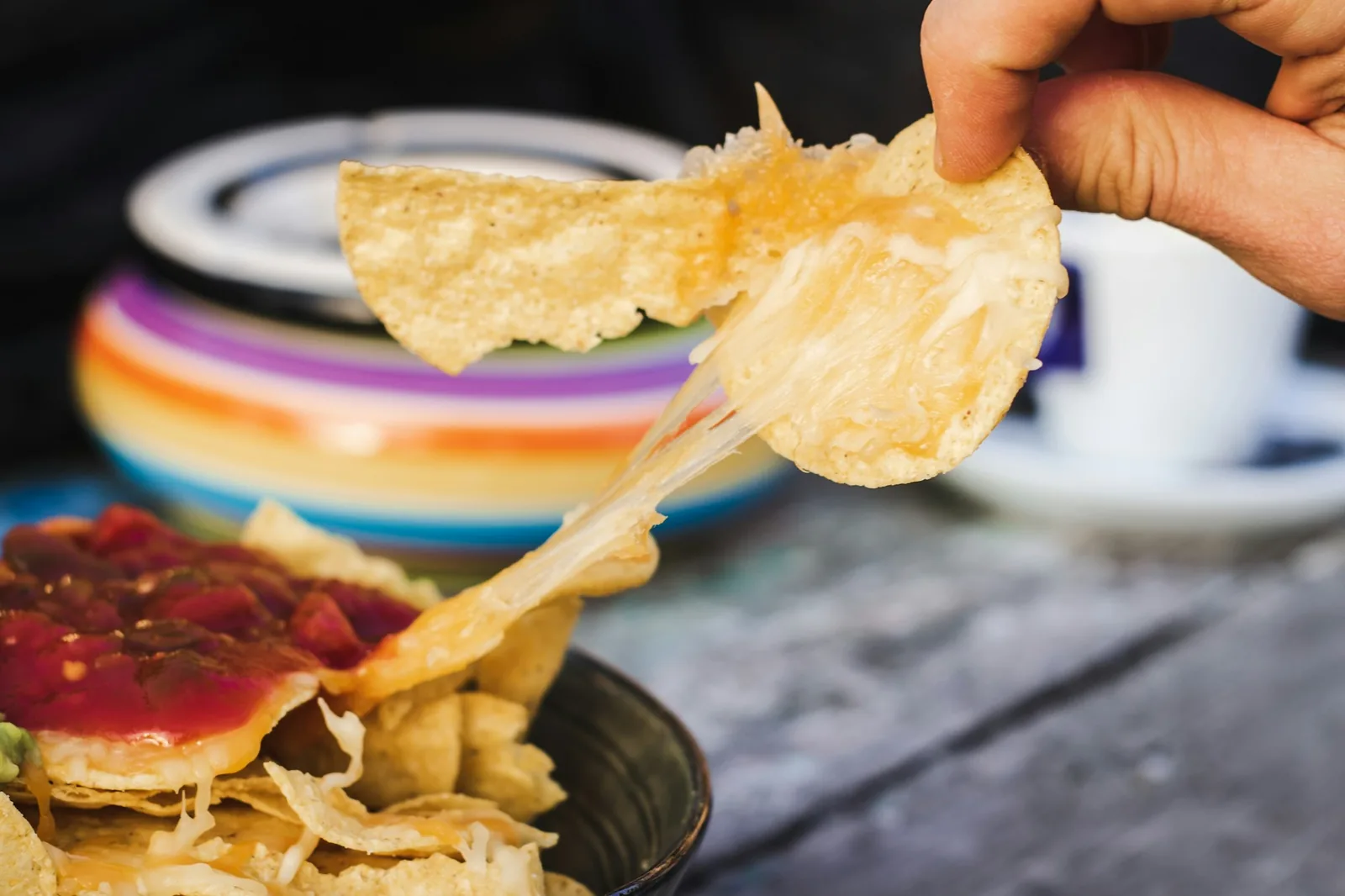 Guacamole served for dipping