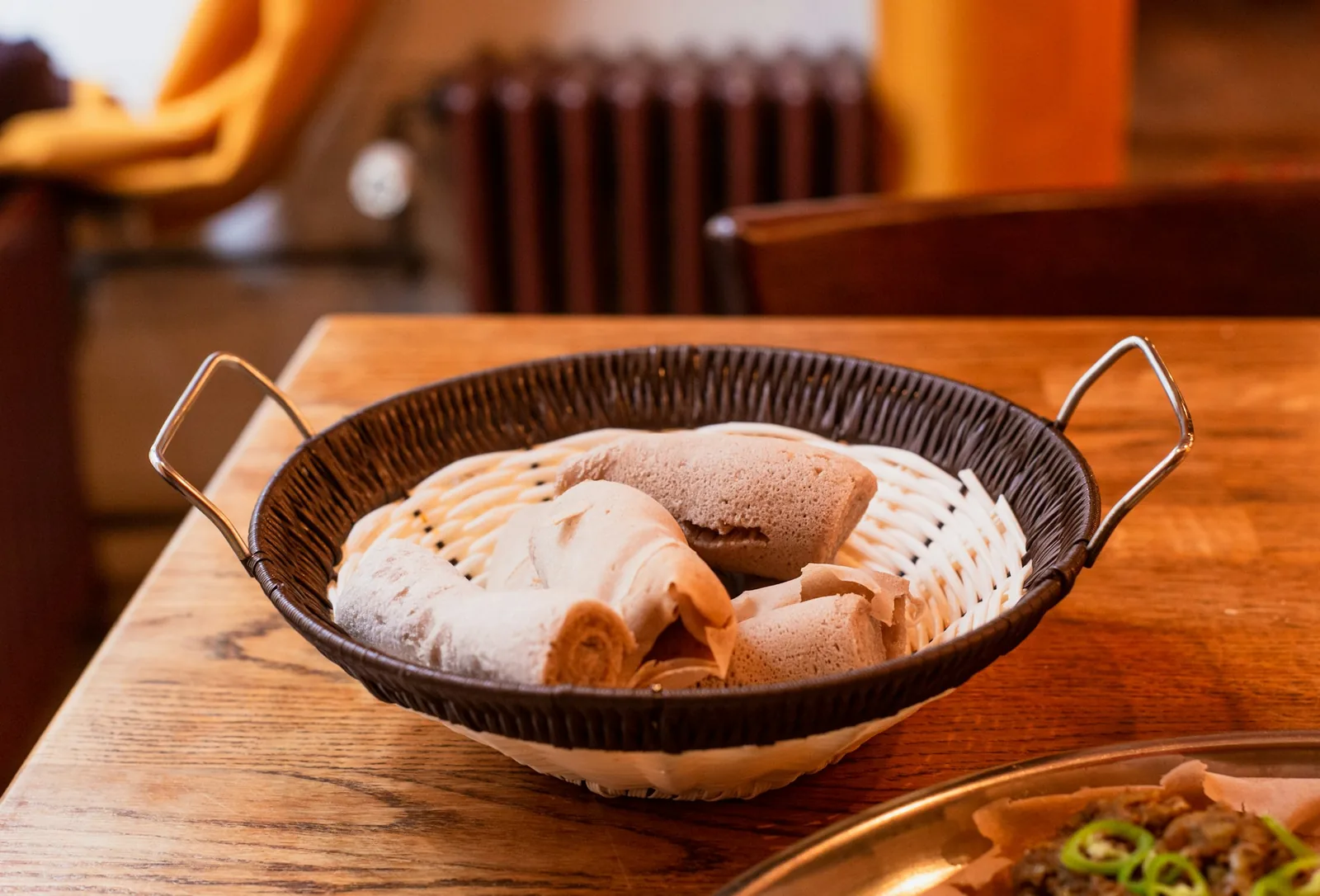 Tortillas wrapped in cloth
