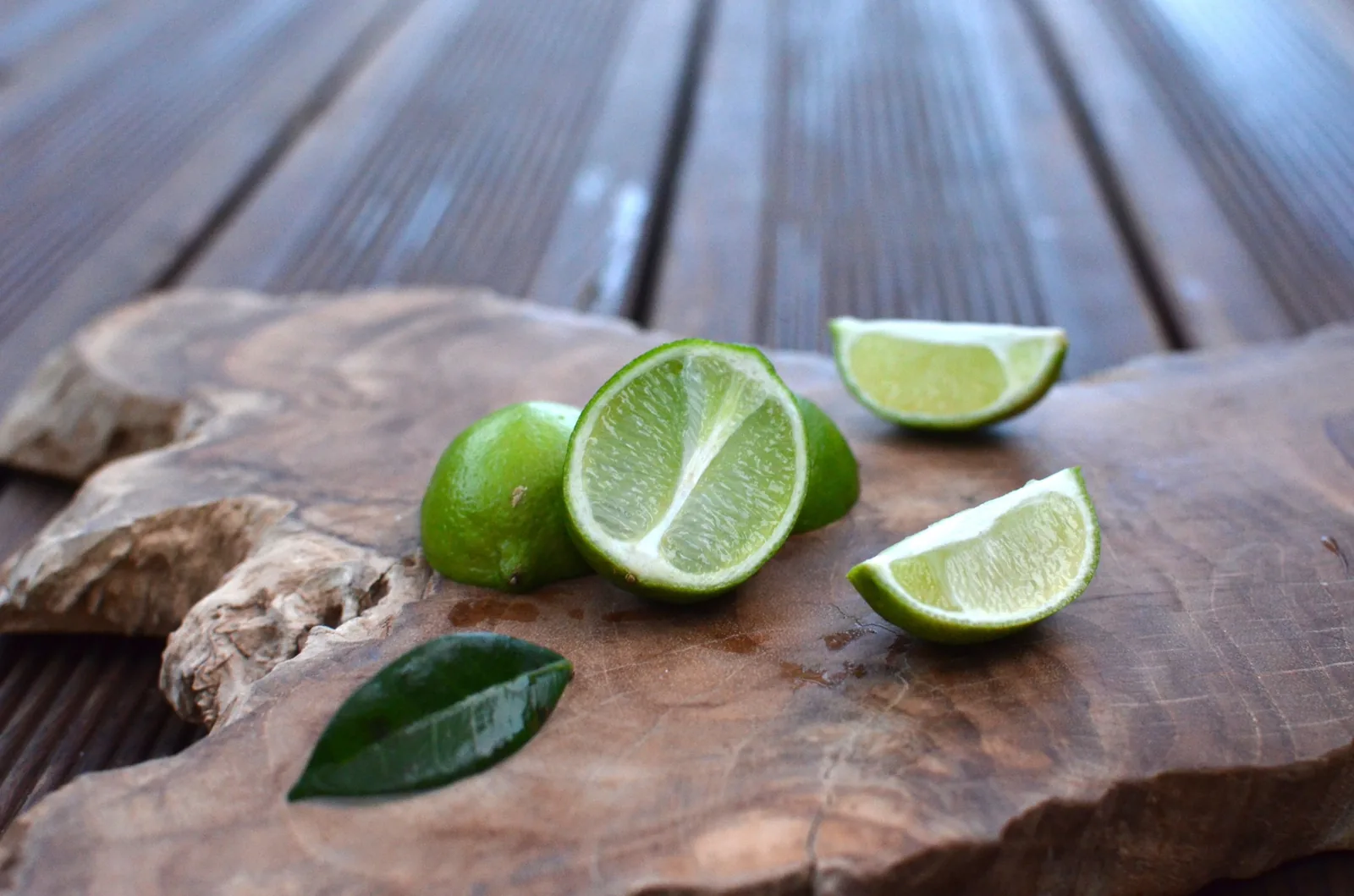 Fresh limes and a juicer