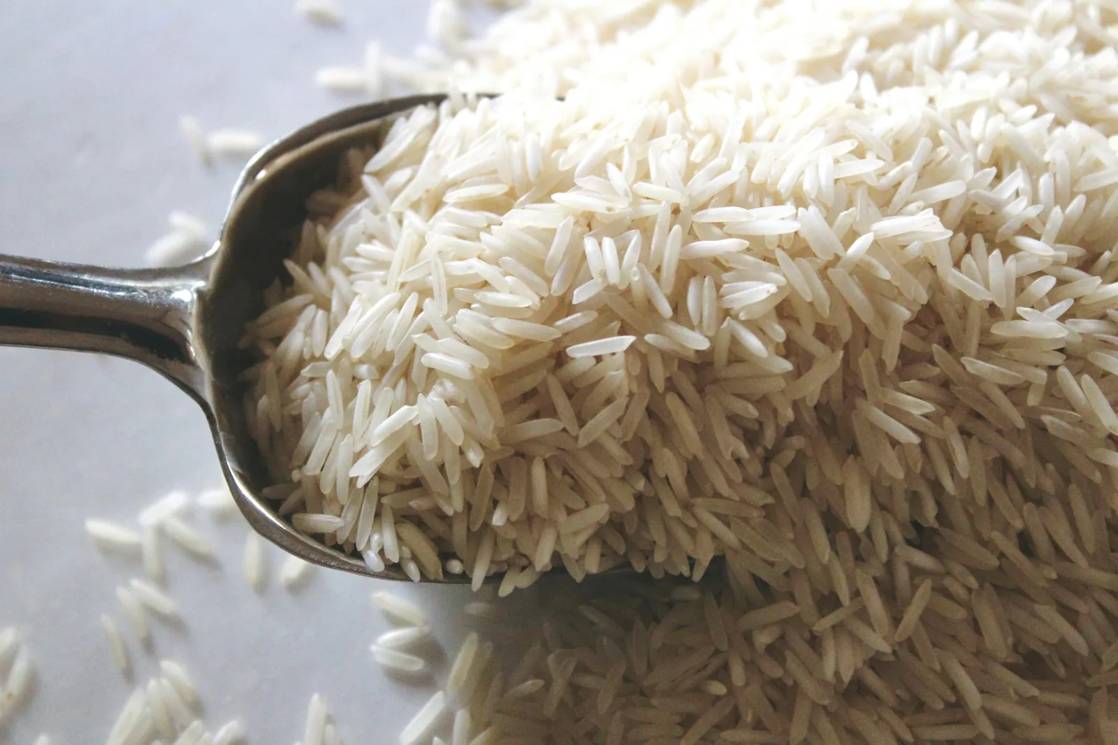 Raw long-grain white rice