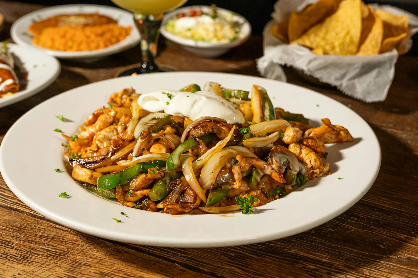Rice and beans served together as sides