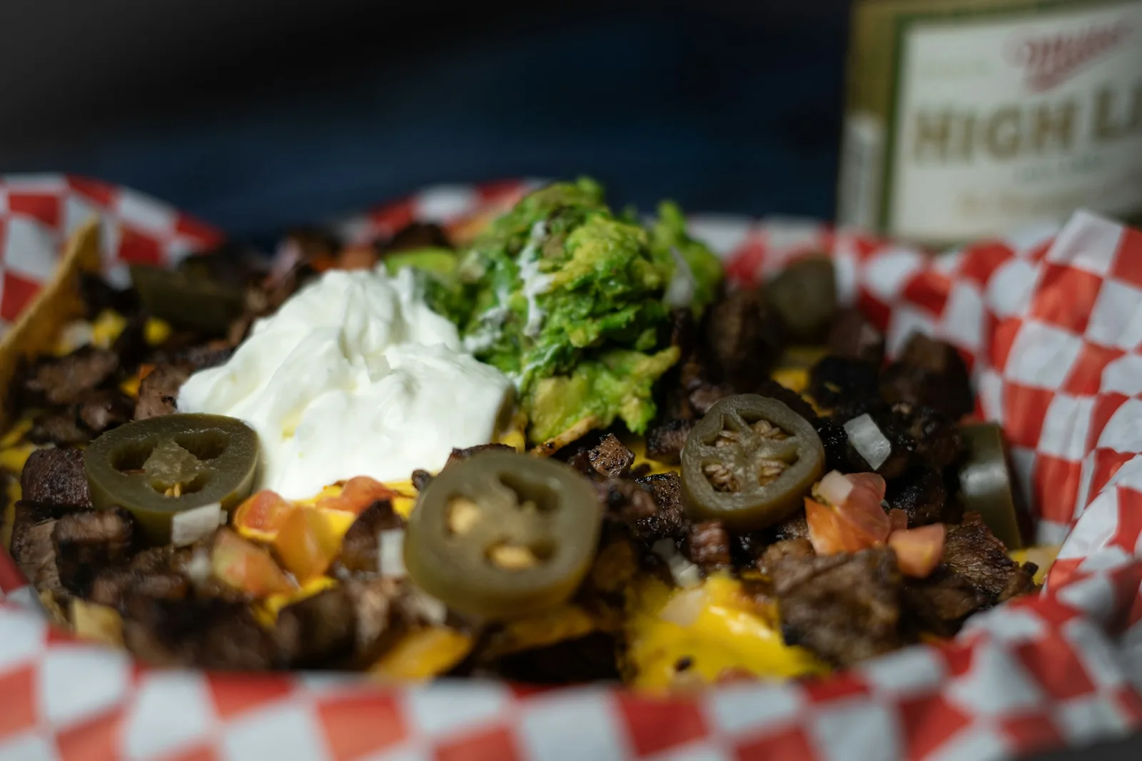 A modern loaded platter piled with additions