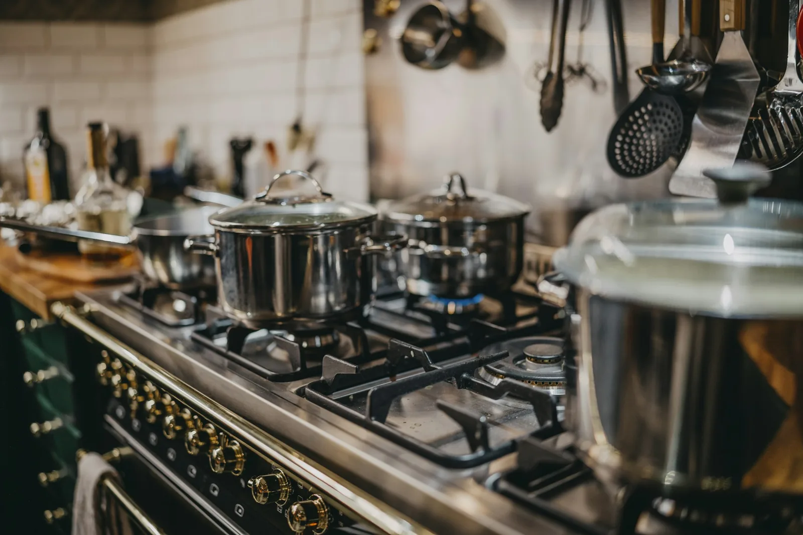 A large pot of stew simmering