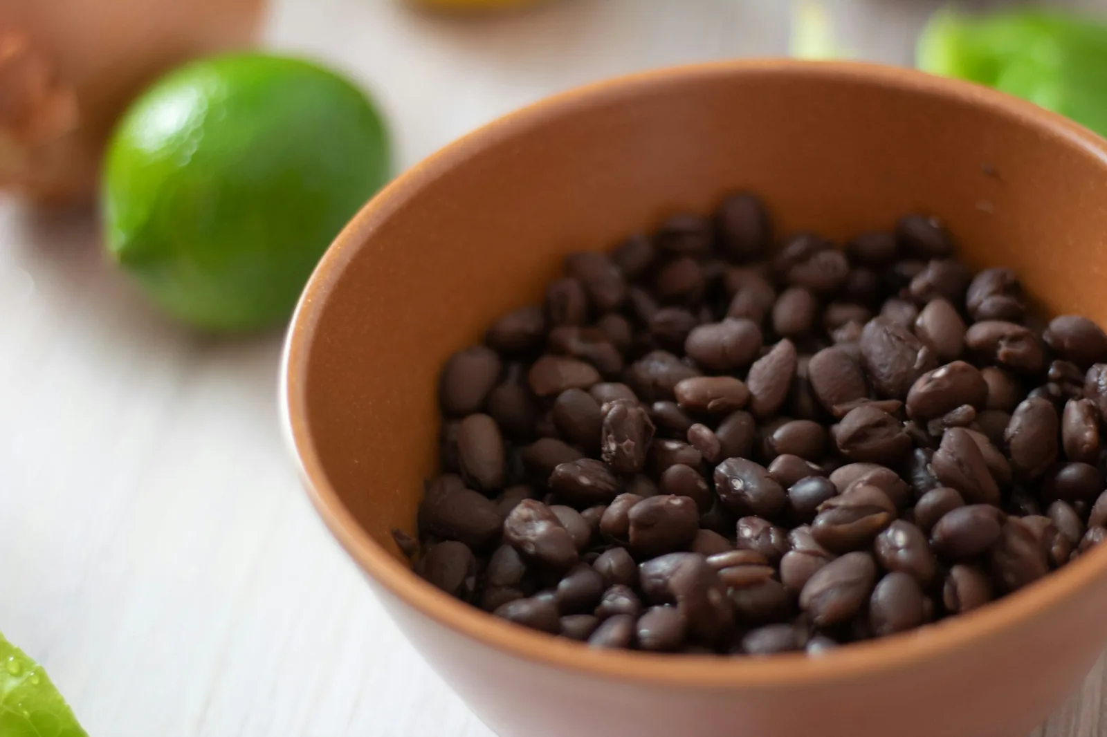 Black beans, used instead of pinto in southern Mexico