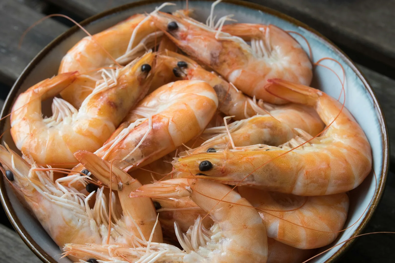 Cooked, peeled shrimp