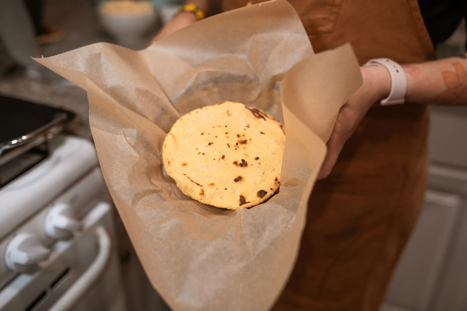 Plain corn tortillas